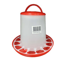 iPetz Plastic Poultry Feeder 3kg Red and White
