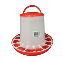 iPetz Plastic Poultry Feeder 6kg Red and White