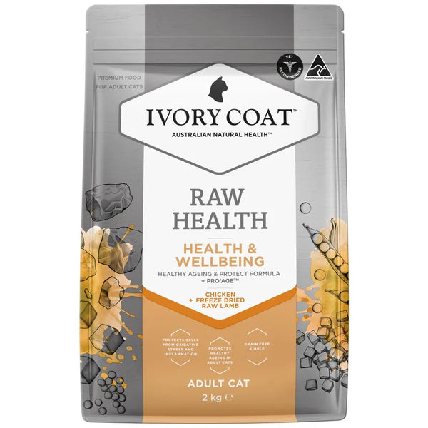 Ivory Coat Raw Health Health & Wellbeing Adult Cat 2kg pack image