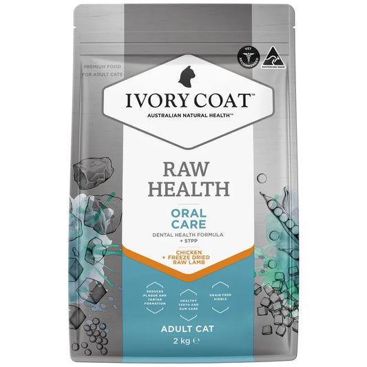 Ivory Coat Raw Health Oral Care Adult Cat temporary 2kg pack image used for 4kg listing