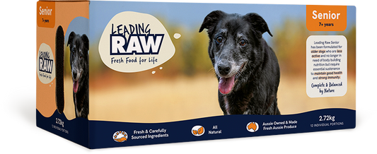 Leading Raw Senior Frozen Dog Food 2.72kg