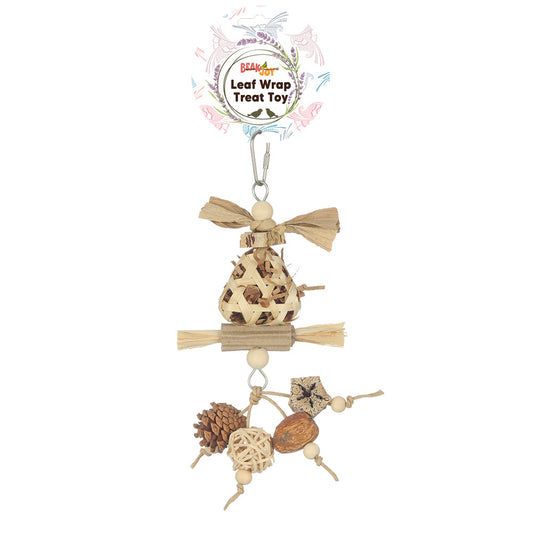 Beak Joy Leaf Wrap Treat Toy