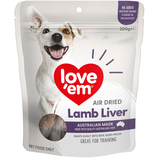 Love ’Em Air-Dried Lamb Liver 200g