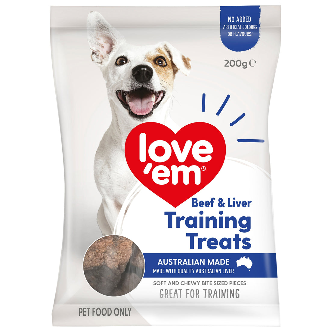 Love ’Em Beef & Liver Training Treats 200g