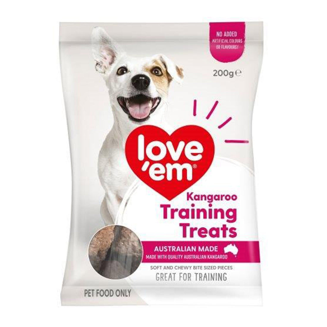Love ’Em Kangaroo Training Treats 200g