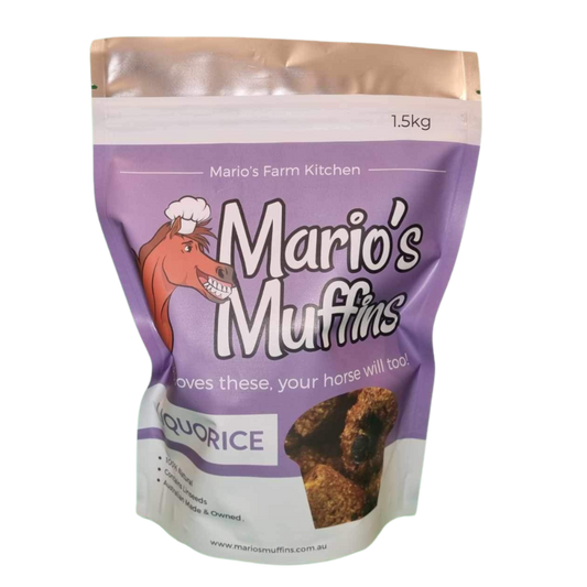 Mario's Muffins Liquorice horse treats 1.5kg