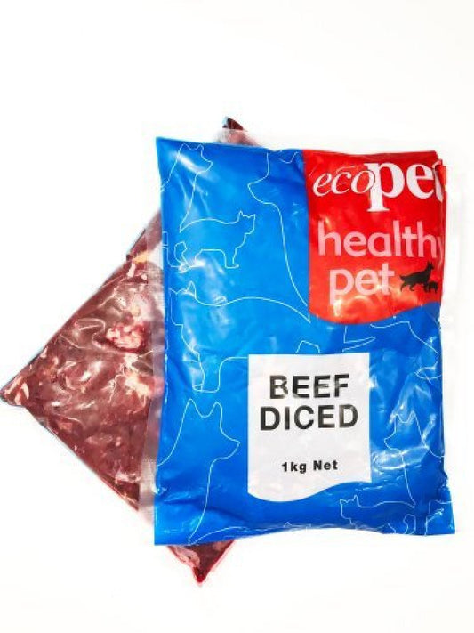 EcoPet Beef Diced 1kg