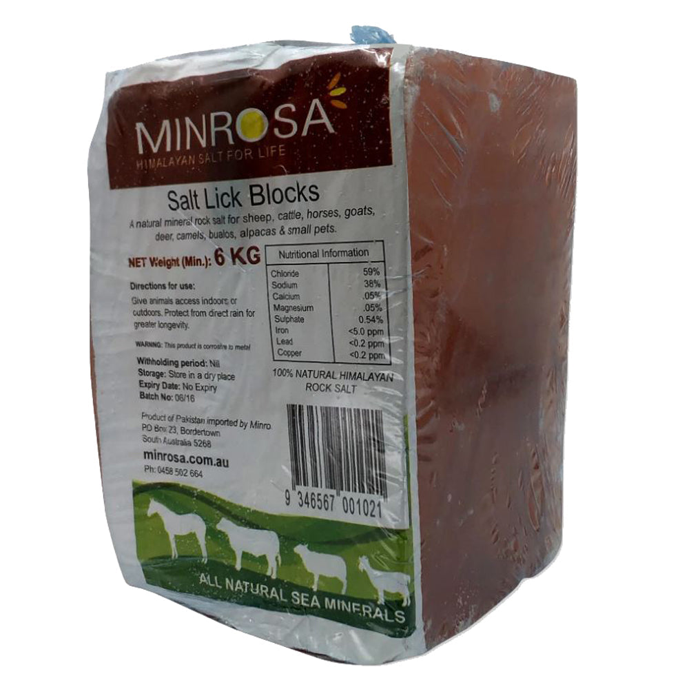Minrosa Compressed Salt Lick Block 10kg