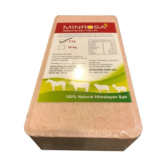 Minrosa Compressed Salt Lick Block 2kg