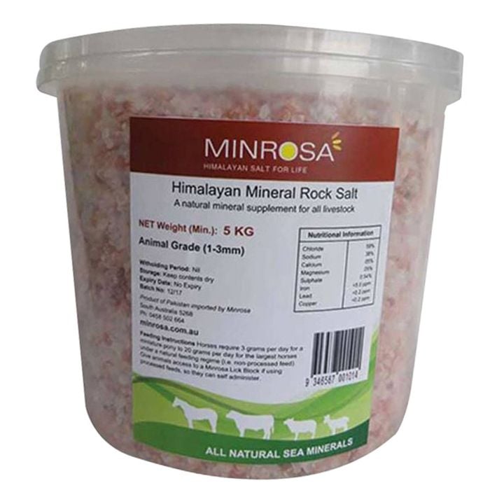 Minrosa Animal Grade Himalayan Salt Granules 5kg
