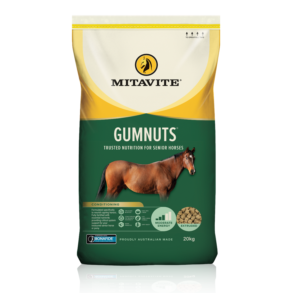 Mitavite Gumnuts 20kg senior horse feed