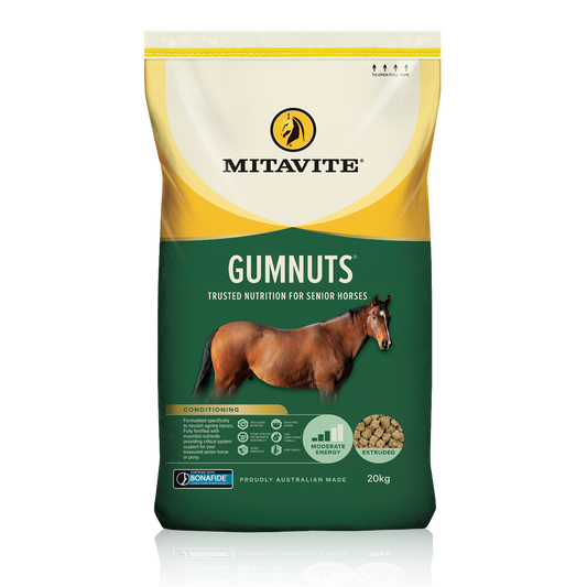 Mitavite Gumnuts 20kg senior horse feed