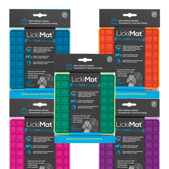 LickiMat Mini Tuff Playdate colours