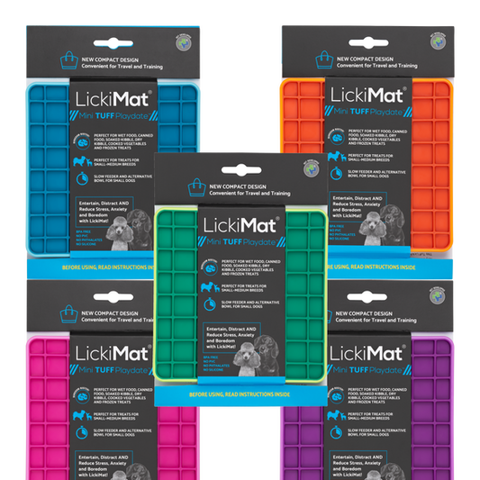 LickiMat Mini Tuff Playdate colours