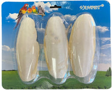 Natural cuttlebone 15 cm three-pack, carded packaging
