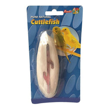 Percell natural cuttlebone 20 cm single, carded with metal clip