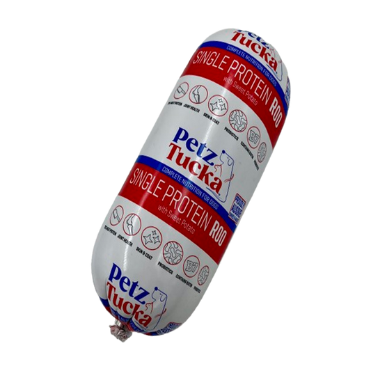 Petz Tucka Single Protein Kangaroo with Sweet Potato 1.5kg roll