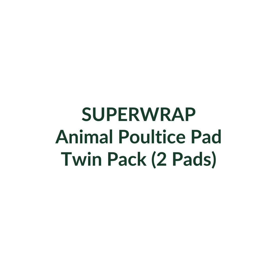 Superwrap Animal Poultice Pad Twin Pack – 2 pads