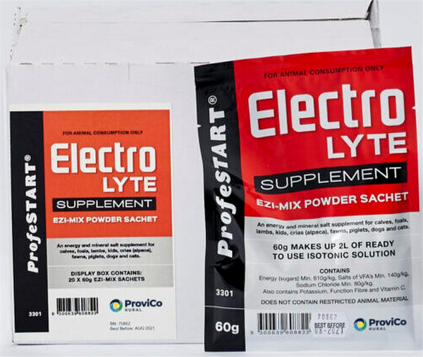 ProfeSTART Electrolyte Powder Ezi-Mix 60g individual sachet