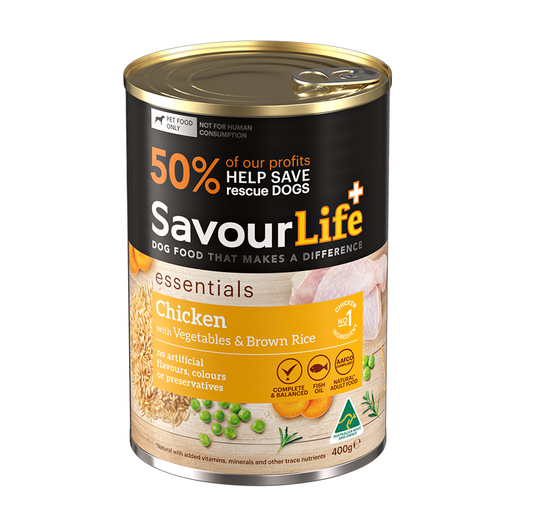 SavourLife Essentials Chicken with Veggies & Rice Wet Dog Food