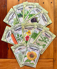 Select Organic seed packet image.