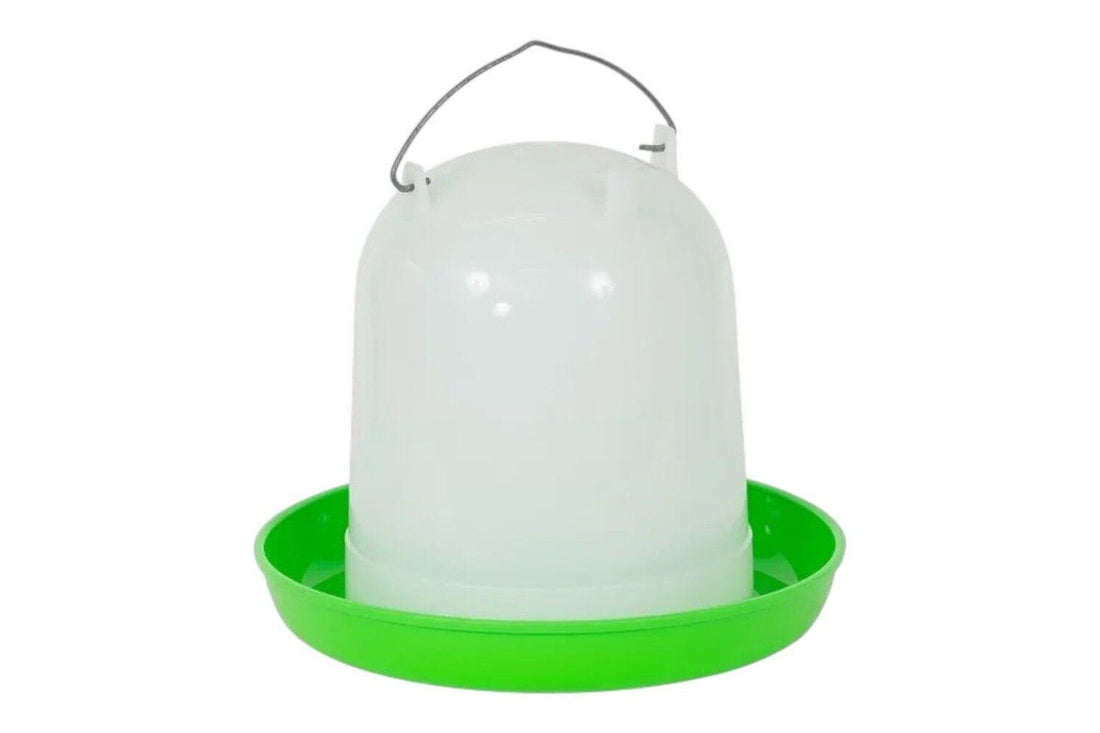 Showmaster Green & White Poultry Drinker 4L