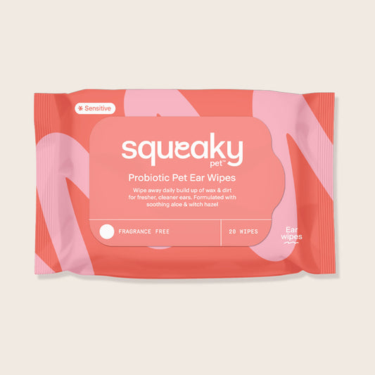 Squeaky Pet Probiotic Ear Wipes 20 wipes