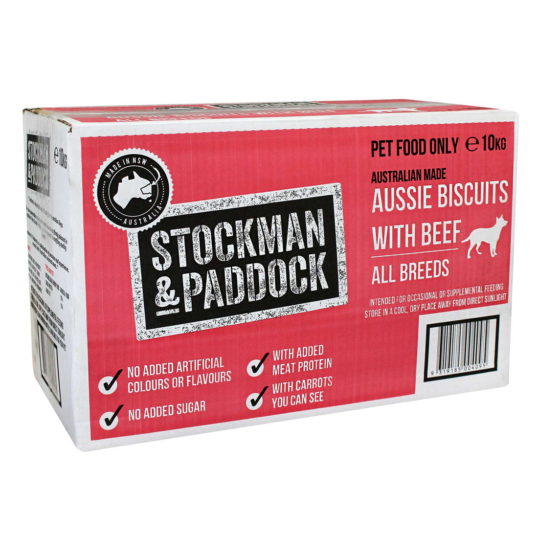 Stockman & Paddock Aussie Biscuits with Beef 10kg box