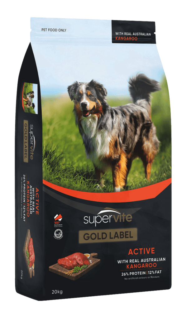 Supervite Gold Label Active Kangaroo 3kg dog food