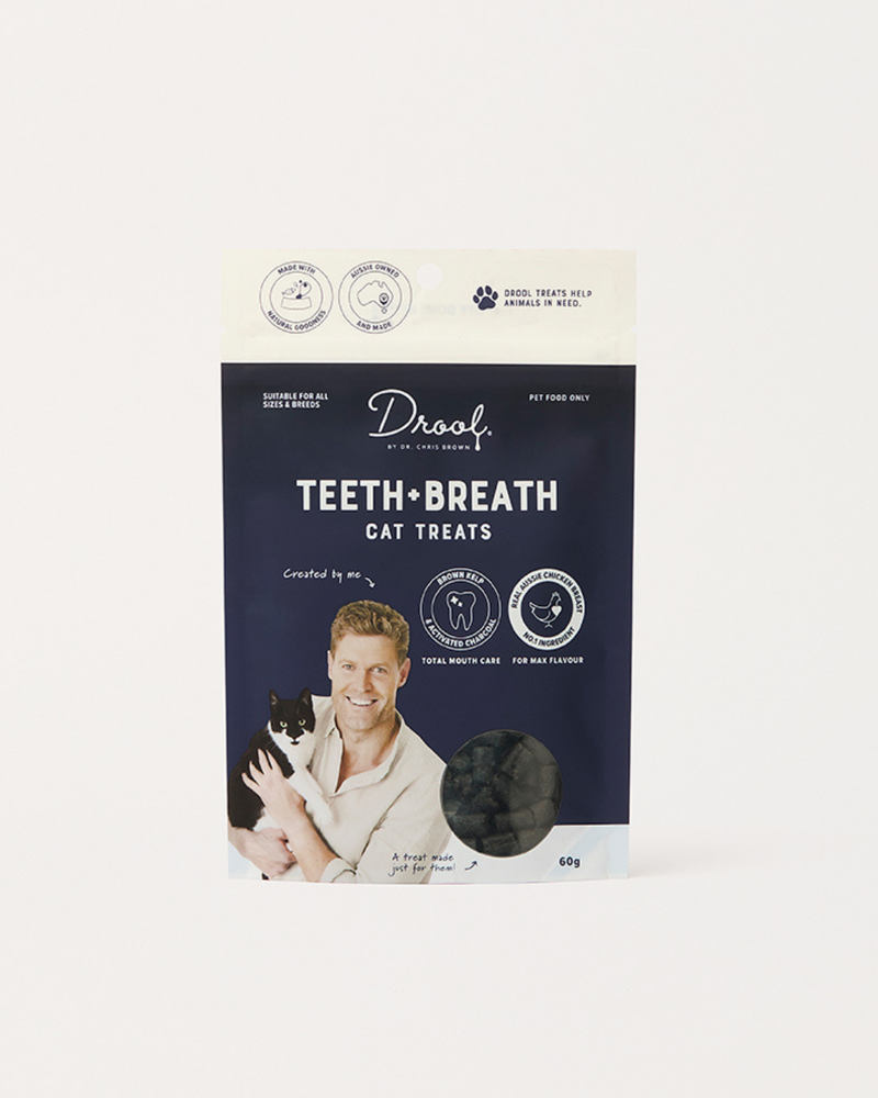 Drool Teeth + Breath cat treats 60g