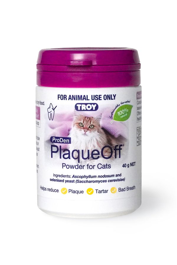 Troy PlaqueOff Powder for Cats 40g