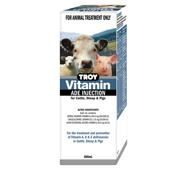 Troy Vitamin ADE Injection 500mL
