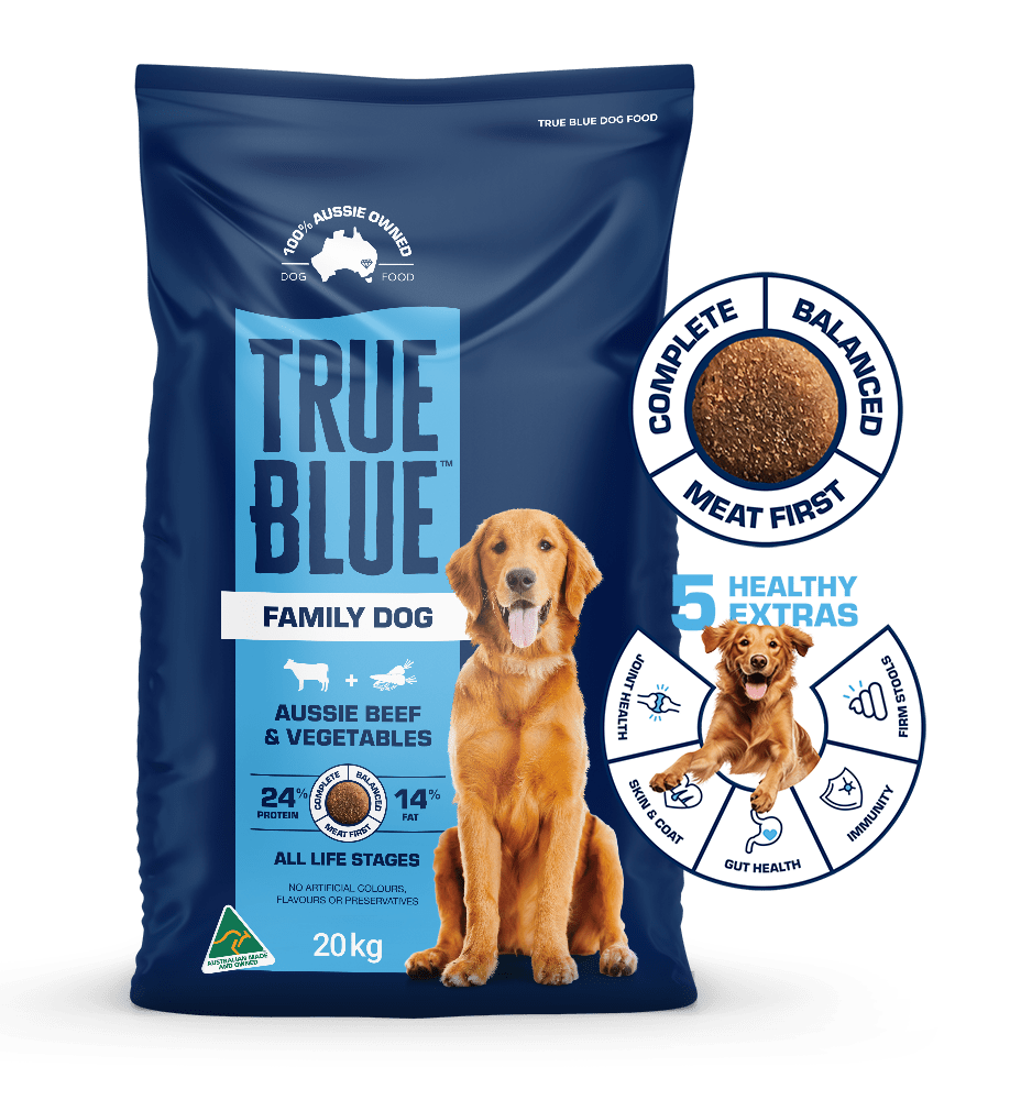 True Blue Family Dog Aussie Beef and Vegetables dry dog food