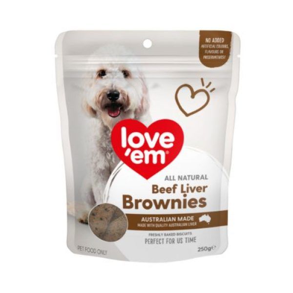 Love Em Beef Liver Brownies 250g