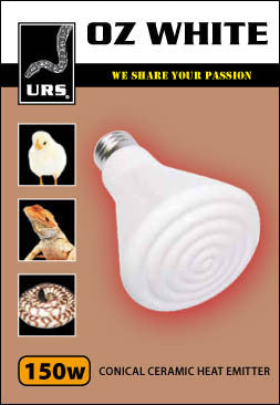 URS Oz White Ceramic Heat Emitter product image