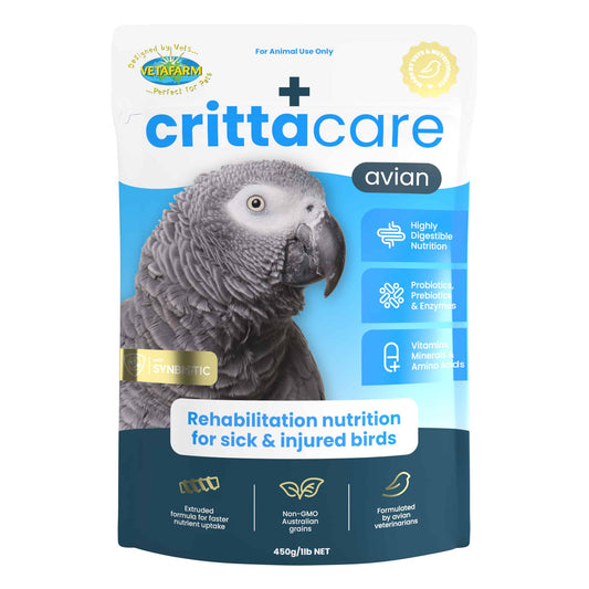Vetafarm Crittacare Avian 450g product packaging