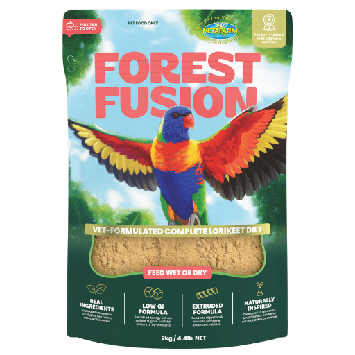 Vetafarm Forest Fusion Lorikeet Diet product packaging