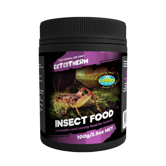 Vetafarm Insect Food 100g product packaging