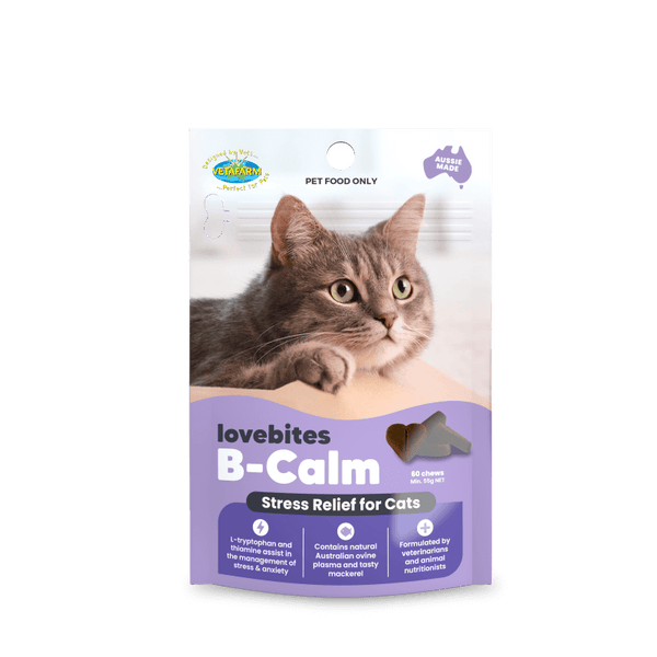 Vetafarm Lovebites B-Calm Chews for Cats 60 Pack