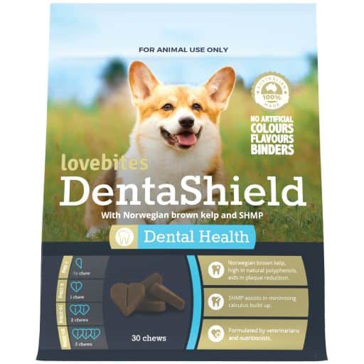 Vetafarm Lovebites DentaShield Chews for Dogs 60 Pack