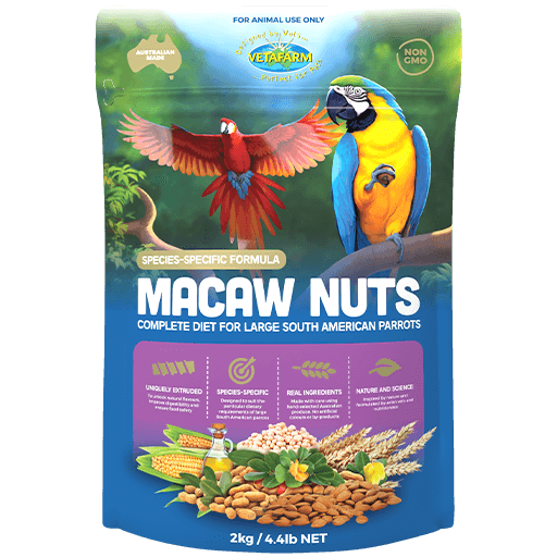 Vetafarm Macaw Nuts product packaging