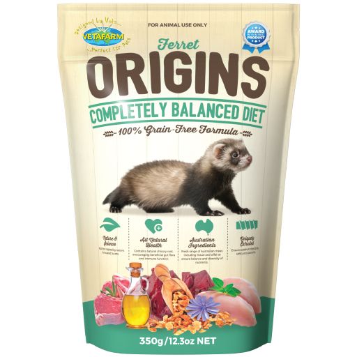 Vetafarm Origins Ferret product packaging