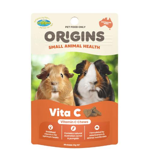 Vetafarm Origins Vita C Chews For Guinea Pigs product packaging