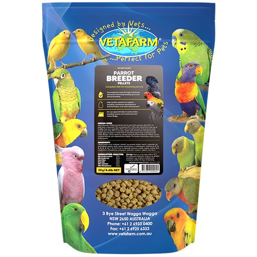 Vetafarm Parrot Breeder Pellets product packaging