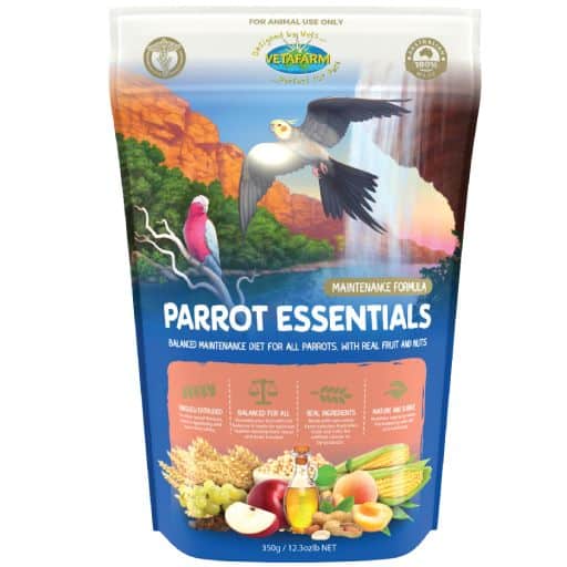 Vetafarm Parrot Essentials product packaging