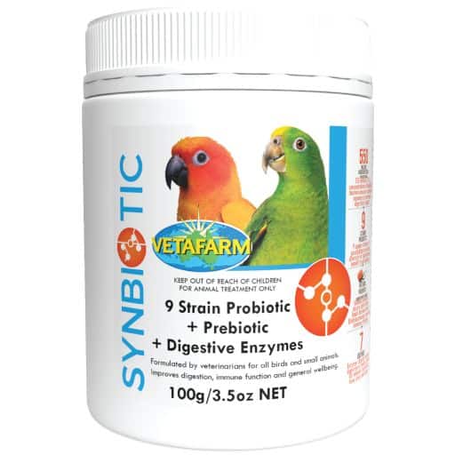 Vetafarm Synbiotic product packaging