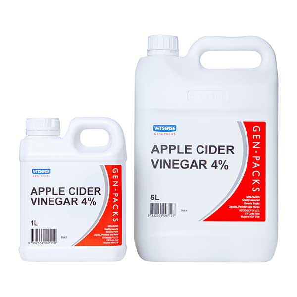 Vetsense Gen Packs Apple Cider Vinegar 4%