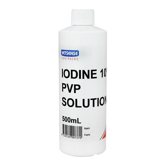 Vetsense Gen Packs Iodine 10% PVP Solution