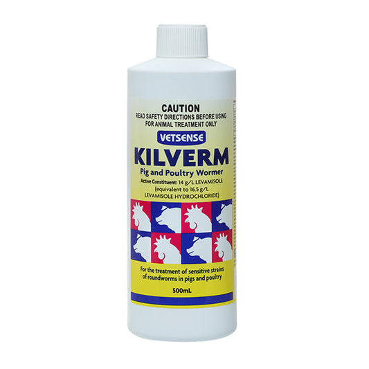 Vetsense Kilverm Pig & Poultry Wormer 500mL